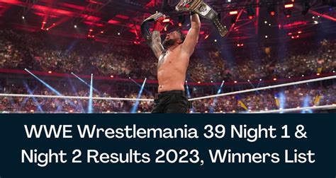 wrestlemania highlights|wwe results from last night.